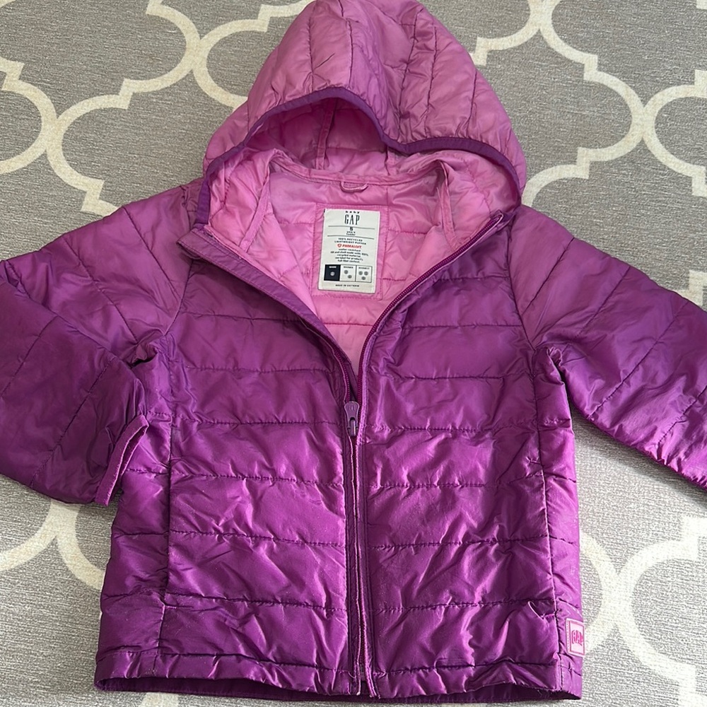 GAP Purple Puffer Jacket with Hood